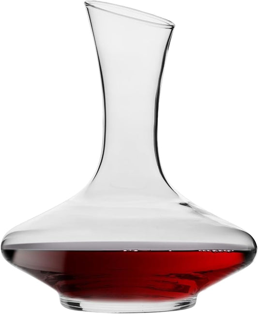 Krosno Essence Wine Decanter, 40.6 oz, Handcrafted Glass, Elegant and Functional Design, Perfect for Decanting and Serving Wine | Lead-Free Crystal Glass