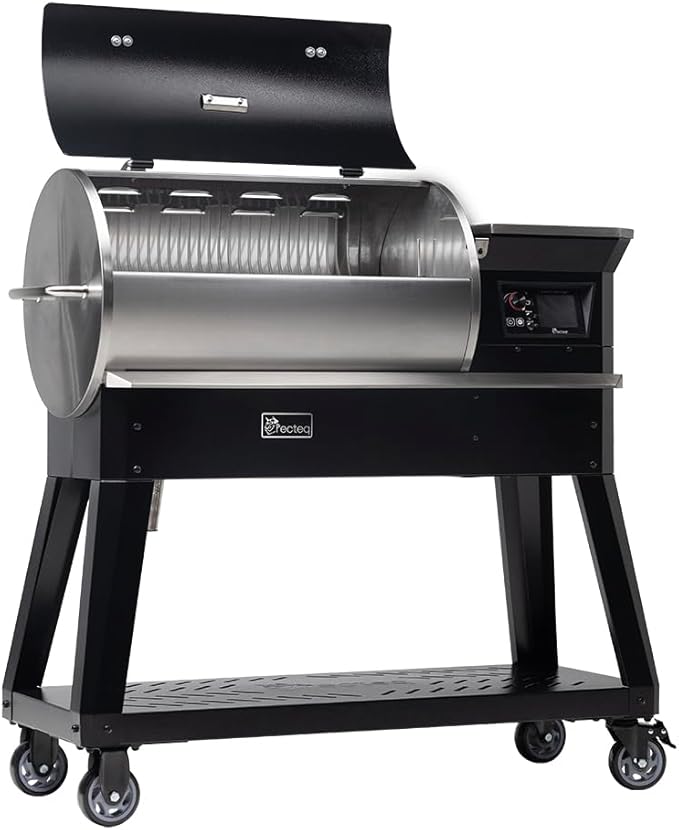 recteq Patio Legend 400 Pellet Smoker Grill, Pellet Grill with Wifi & App Connectivity, Outdoor Smokers Grills, Temp Range 180° to 700+°, Searing Essentials Bundle