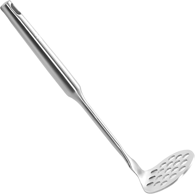 Small Avocado Masher - Stainless Steel Potato Masher，Mashed Potato Masher Kitchen Tool，Heavy Duty，8.7" Mini Bean Smasher for Vegetables & Fruits - Effortless Guacamole Preparation, Dishwasher Safe