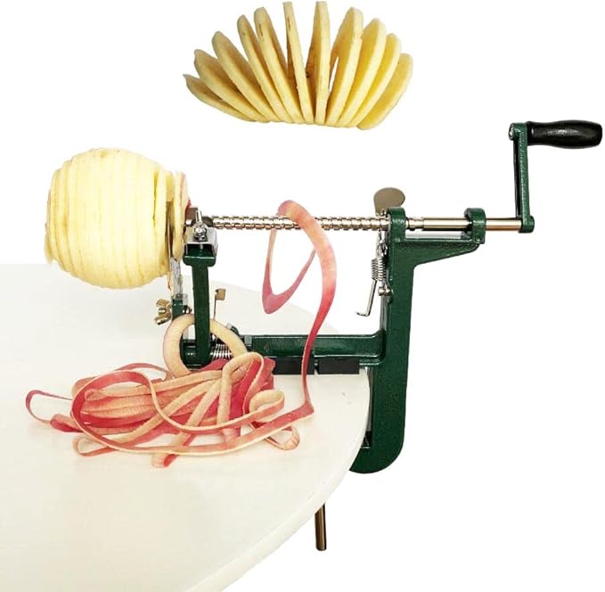 Apple peeler and corer with Powerful Suction base Apple peeler slicer corer with stainless steel blades for pears potato peelers