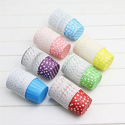100 Pack Colourful Cake Baking Cups Muffin Cases Paper Heat Resistance Home Party