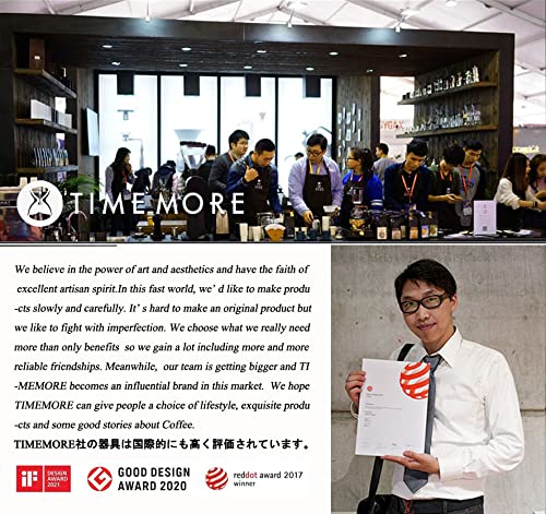 TIMEMORE Black Mirror Basic 2 Coffee Scale Espresso/Pour Over with Auto Timer and Flow Rate Function, 1600mAh, 2kg/0.1g Precision, g/oz Units, Portable Digital Scale for Kitchen/Baking/Cooking