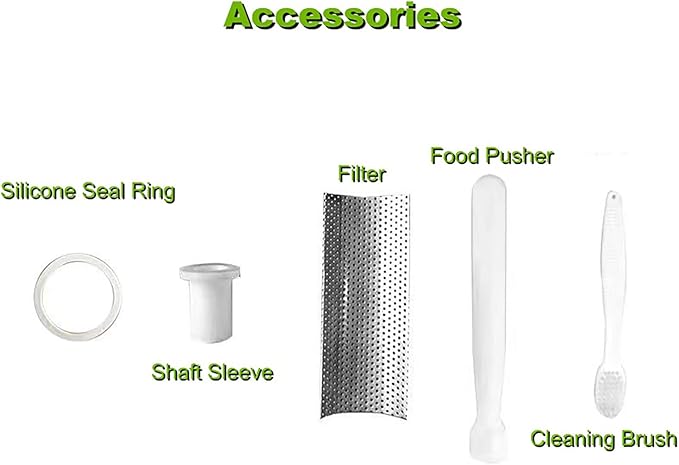 304 Stainless Steel Wheatgrass Juicer, Hand Crank Fruit Press for Wheatgrass and Leafy Green, Manual Juicer for Celery Kale Spinach Parsley Pomegranate Apple Grape