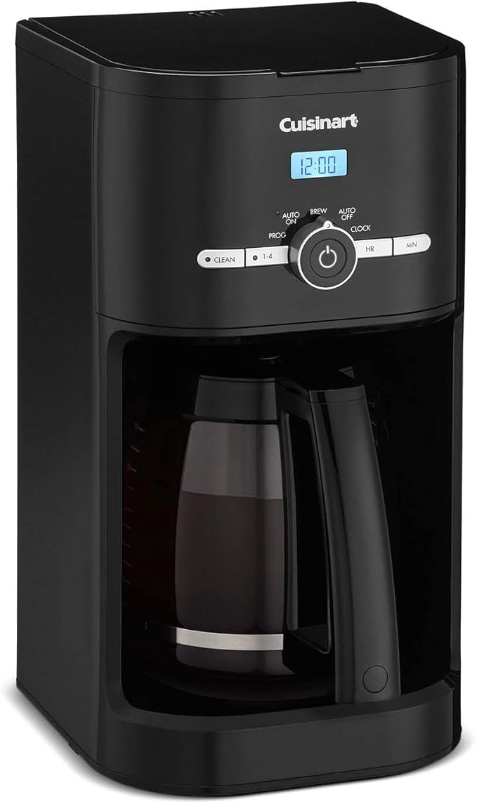 Cuisinart Classic 12-Cup Programmable Coffeemaker, Black, DCC-1120BKNAS