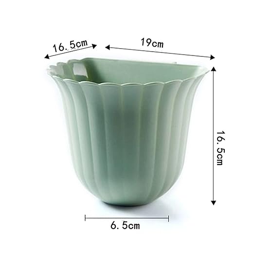 Hanging Trash Can, Kitchen Garbage Bin Waste Bins, Wall-Mounted Small Trash Can Flower Style Kitchen Wall Hanging Household Kitchen Waste Countertop Trash Can Cabinet Door Hanging Labor-Saving ( Color