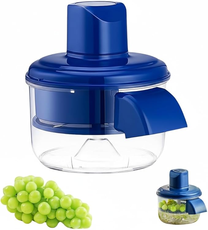 Automatic Electric Grape & Garlic Peeler Machine, Rechargeable Fruit Peeler with Stainless Steel Blade, Cordless One-Touch Kitchen Gadget for Cherry Tomatoes and Small Fruits