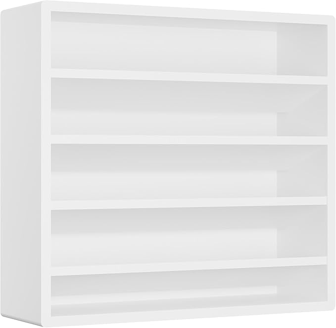 Orimade 4 Tier Spice Rack Organizer for Cabinet, Freestanding Bamboo Seasoning Rack for Countertop, Cupboard, Pantry, Kitchen, 13.18 x 4.13 x 12.2 inches(Spice Jars Not Included), Walnut Stain