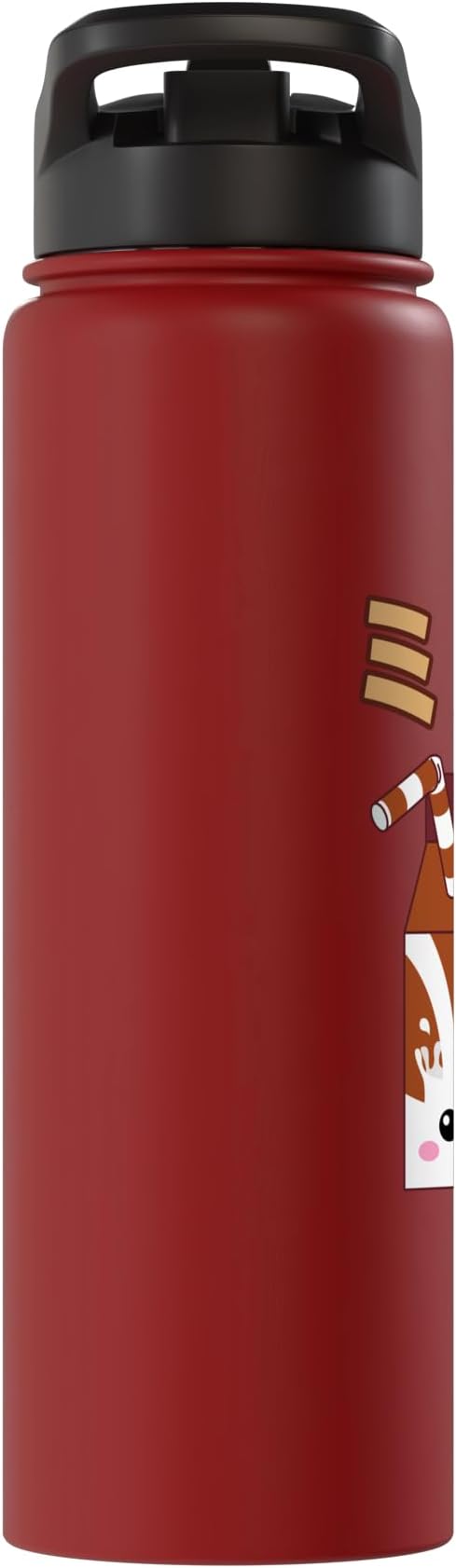 Cute Kawaii Chocolate Milk Japanese Anime Otaku Milkshake Stainless Steel Insulated Water Bottle