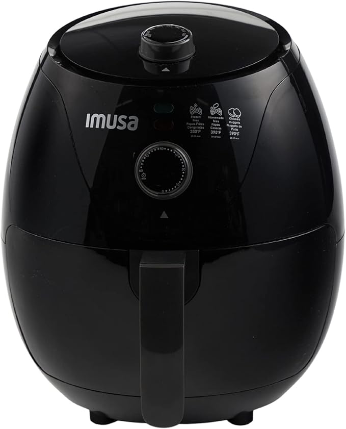 IMUSA 3.3qt Electric Air Fryer, Black