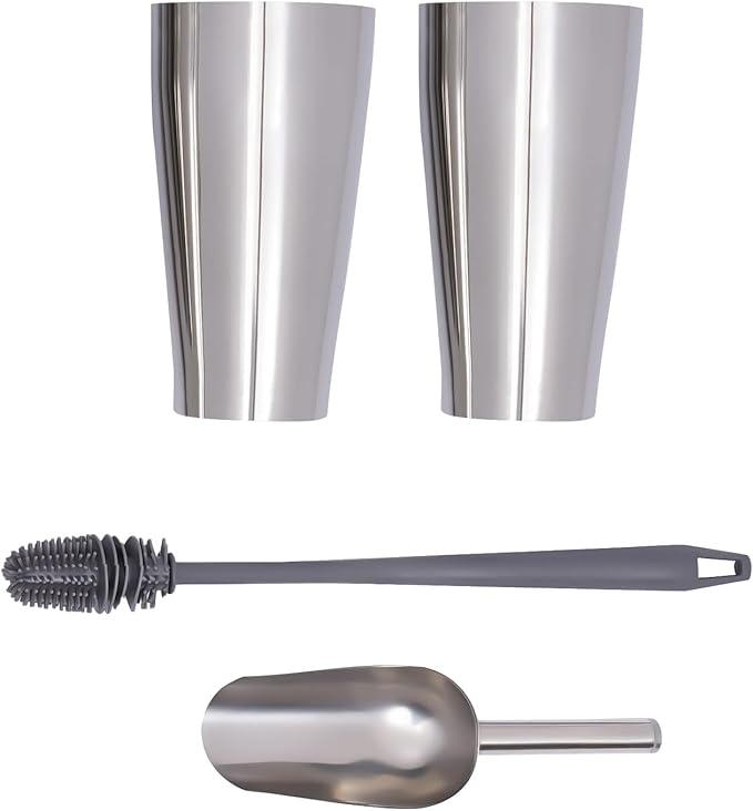 Milkshake Maker, Commercial Stainless Steel Milk Shaking Machine With Double Head Drink Mixer, 110V 180W Electric Milkshake Maker With 2Pcs 800ml Cups, Household Milk Shaker For Making Drinks