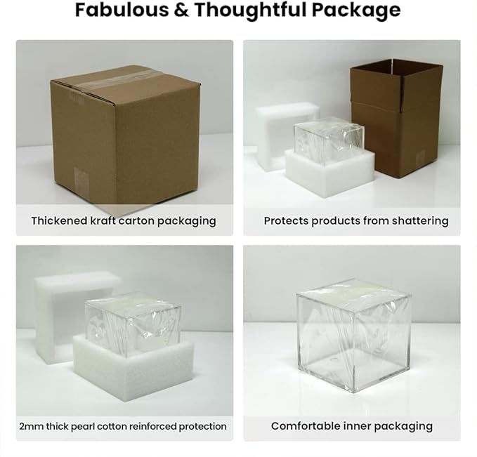 Coffee Capsule Storage Box Coffee Pod Holder Organizers Accessories Anti Dust Durable Clear Acrylic Box for House and Office Use, Transparent, 5x5 In