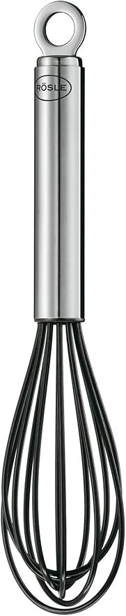 Rösle Stainless Steel & Silicone Balloon Egg Whisk, 6 Wire, 10.6-inch