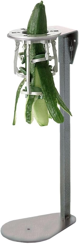 LOUIS TELLIER - Cucumber Peeler on Stand - For cucumber up to Ø2.4 in - Stainless Steel Blade - High Efficiency