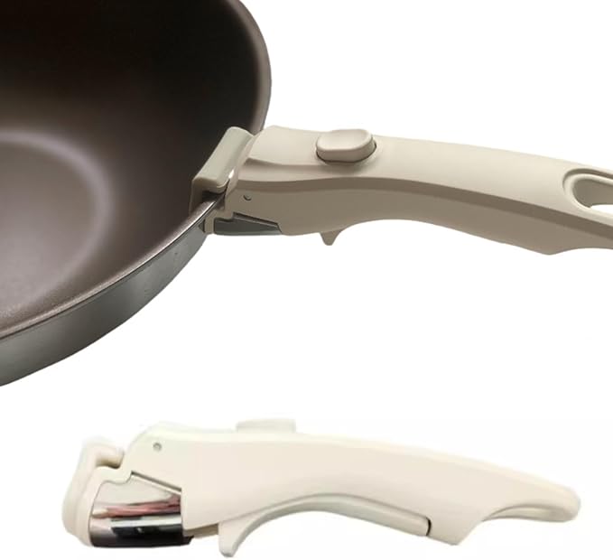 Removable Handle for Pots and Pans, 1 Pack Universal Detachable Handle Cookware Replacement for All Cookware
