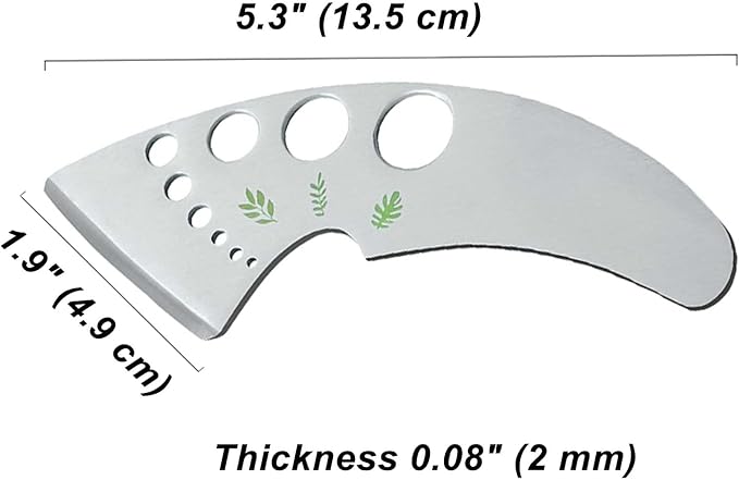 Professional 430 Stainless Steel Herb Leaf Stripper with Multi-Size Holes & Precision Blade - Kitchen Essentials for Parsley, Cilantro and Leafy Greens