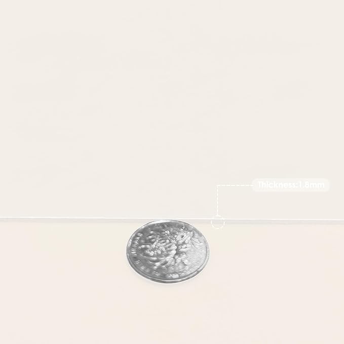 Leather Table Cover,1.8mm Thick,42x42 Inch Table Protector,Table Protector for Dining Room Table,Dining Table Cover,Table Cover Protector,Dining Table Protector(White+White,42x42)