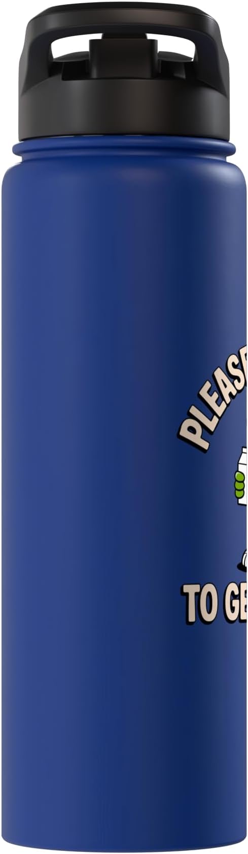 Please Remind Me To Get The Milk Funny Dinosaur Stainless Steel Insulated Water Bottle