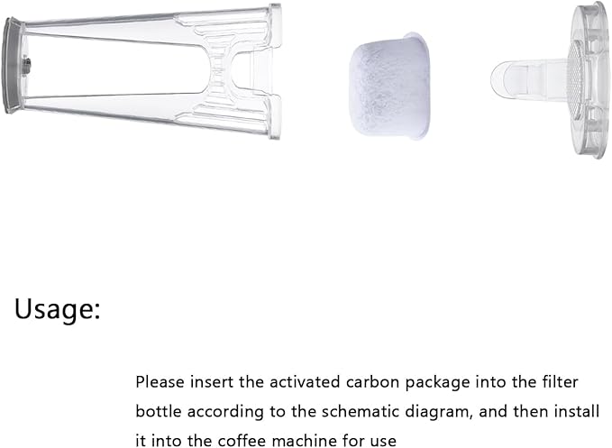Water Filter Short Handle Starter Kit for Keurig 2.0 K-DUO Essentials, K Compact, K Duo Brewer, Filter Holder Water Reservoir Handle with 6 Filters.