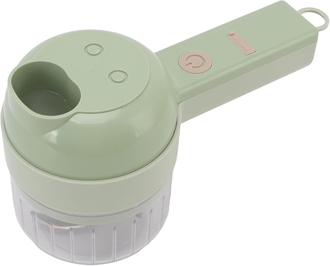 4 in 1 Handheld Electric Vegetable Cutter, 200ml USB Rechargeable Vegetable Chopper, Wireless Food Processor for Garlic Pepper Chili Onion