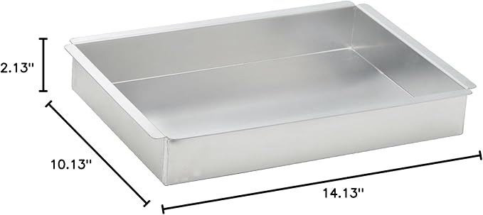 Winco 2-Inch Deep Aluminum Rectangular Cake Pan, 9-Inch by 13-Inch