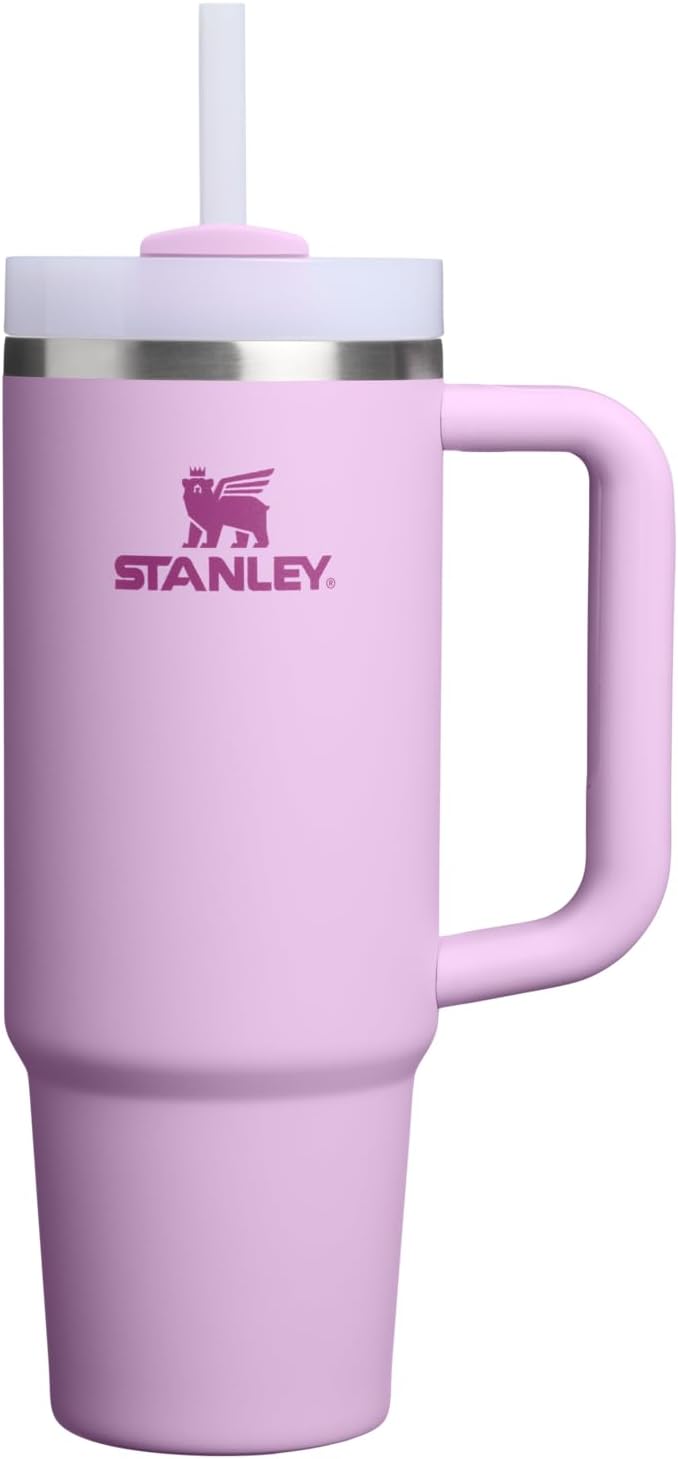 STANLEY Quencher H2.0 Tumbler with Handle and Straw 30 oz | Flowstate 3-Position Lid | Cup Holder Compatible for Travel | Insulated Stainless Steel Cup | BPA-Free | Soft Orchid