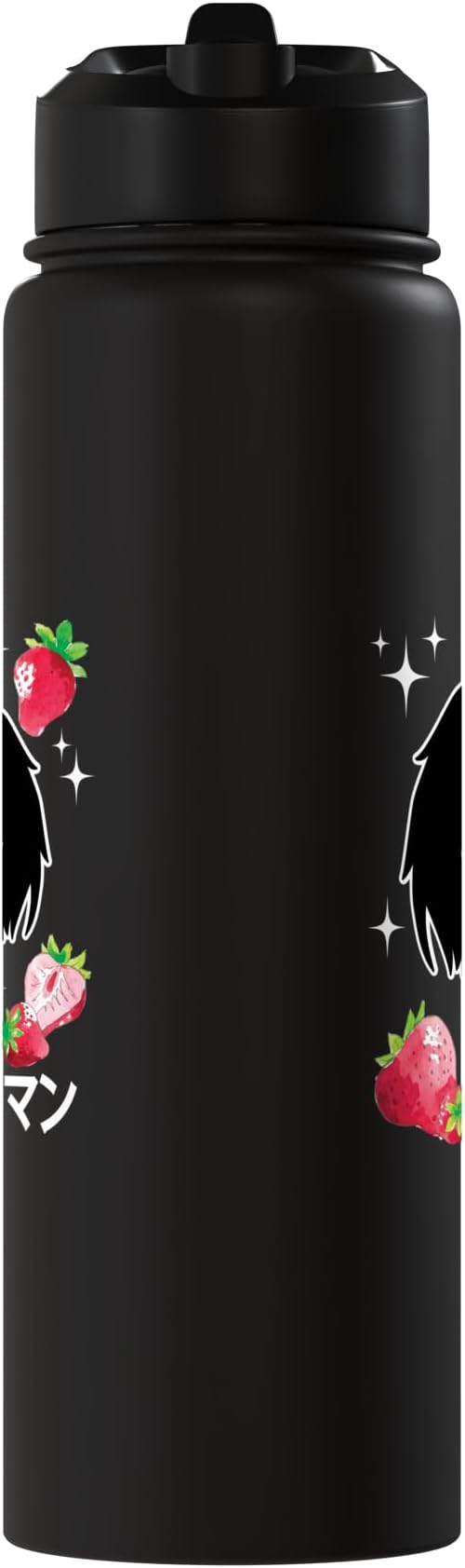 Mothman Kawaii Strawberry Milk Shake Carton Stainless Steel Insulated Water Bottle