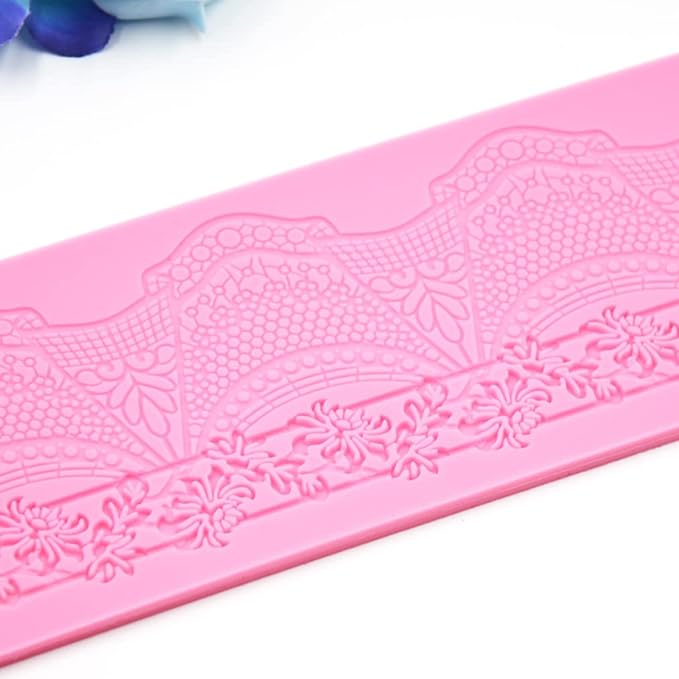 Cake Lace Mold, Lace Fondant Molds Silicone Lace Molds for Cake Decorating, cupcake top decoration
