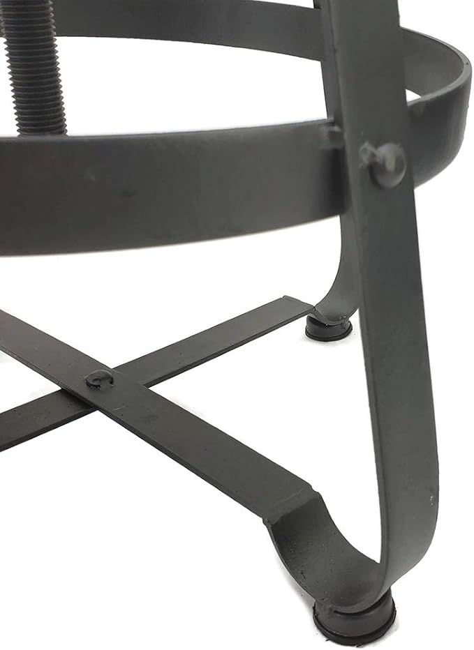 Modern Home Turner Retro Adjustable Contemporary Steel/Wood Barstool