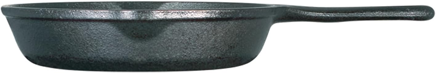 Lodge 6-1/2 Inch Cast Iron Pre-Seasoned Skillet – Signature Teardrop Handle - Use in the Oven, on the Stove, on the Grill, or Over a Campfire, Black