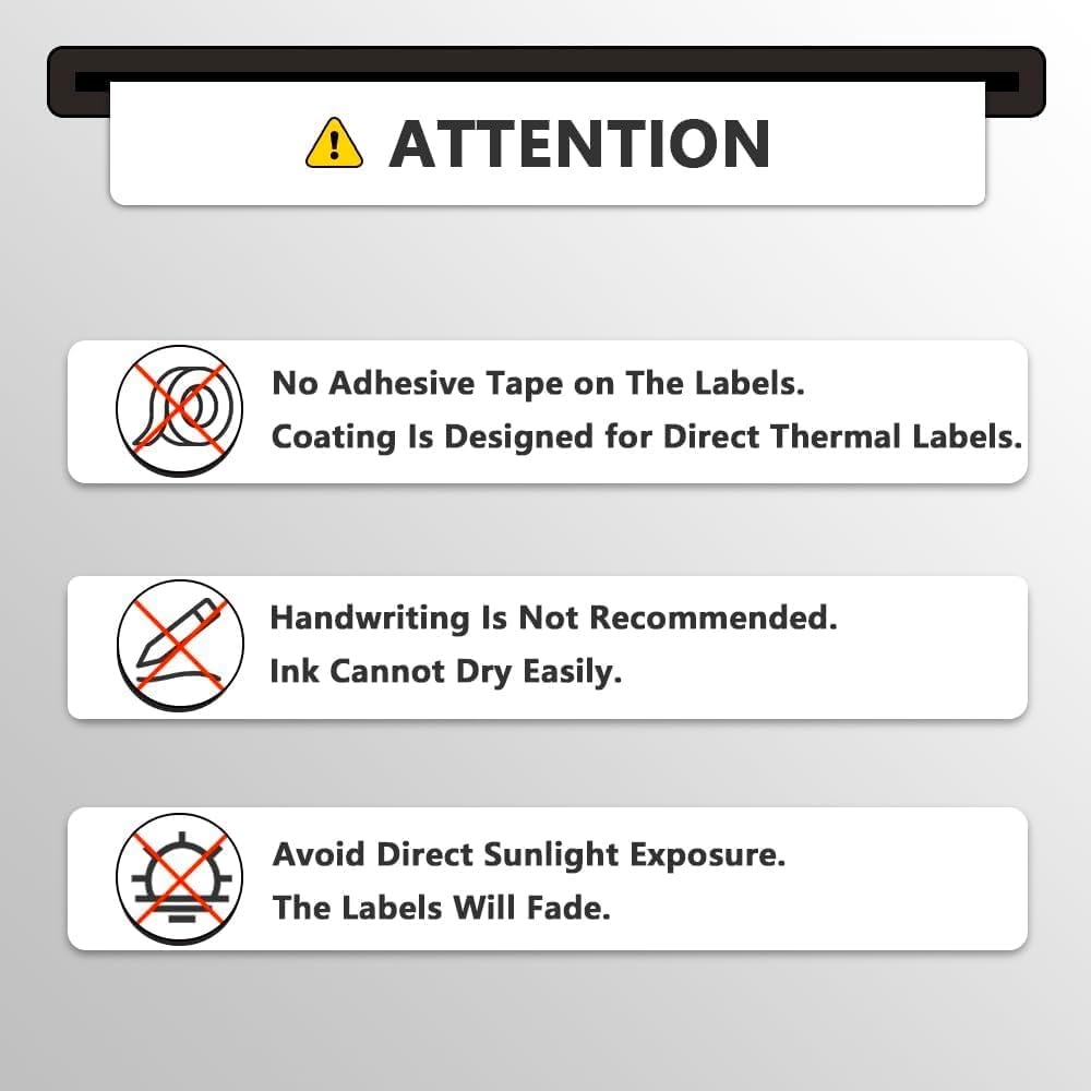 BETCKEY - Compatible DYMO 30324 (2-1/8" x 2-3/4") Multipurpose Labels, Perforated, Compatible with DYMO Labelwriter 450, 4XL, NOT Fit 550 & 5XL [6 Rolls/2400 Labels]