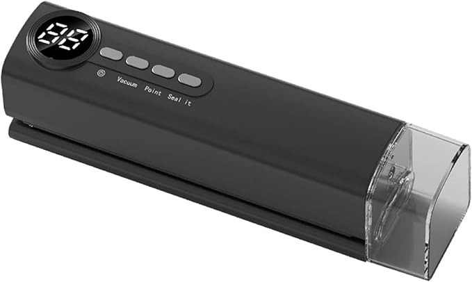 Vacuum Sealer Machine, Mini Vacuum Sealer Wireless Multifunctional Food With Suction Dry/Moist Sealing Machine Plastic Bag Heat,Food Sealer(Black)