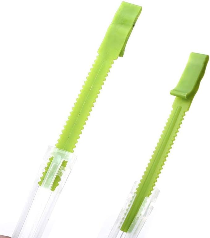 Baggy Rack Hands-Free Clip Food Storage Freezer Baggy Holder,Bag Holder For Plastic Bags Stand/Pack of 2 Green