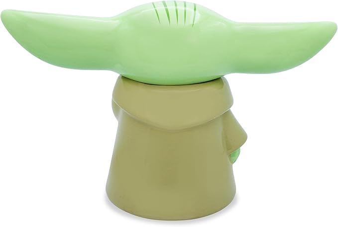 STAR WARS: The Mandalorian Grogu The Child 13-Inch Ceramic Cookie Jar Container With Lid | Kitchen Storage For Snacks