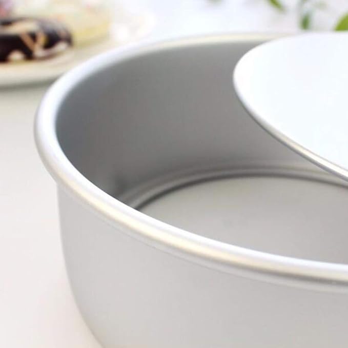 Cake Tin， Non-Stick Cake Mould, Baking ToolsBaking Mold,Cake Mould,Baking 2pcs 8inch Alloy Cake Pan Round Cake Mold Tray Non-Stick Baking Mould with Removable Bottom for Chirtmas Party Pans (Color : P