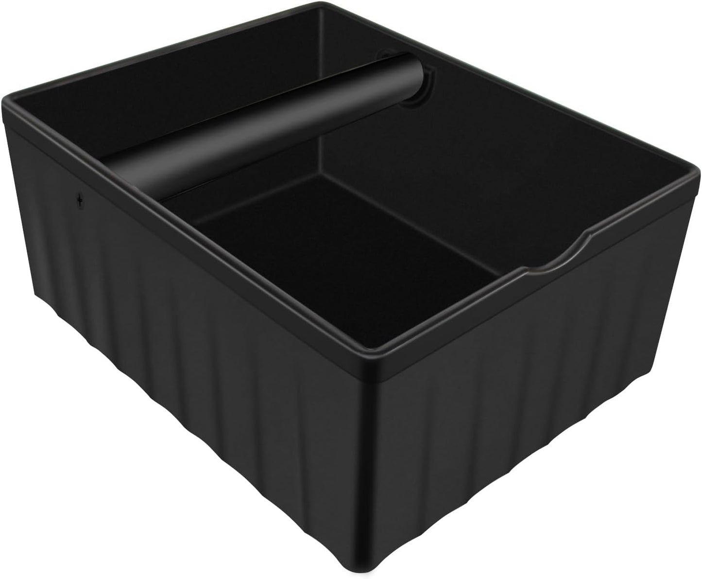 NMWearthmone Espresso knock box,Coffee grounds pucks knock box,Espresso Knock Box with Knock Bar and Non-Slip Rubber Base Knock Box,Shock-Absorbent Durable Barista Espresso Coffee Knock Box (Black)