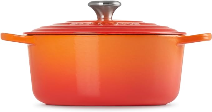 Le Creuset Enameled Cast Iron Signature Round Dutch Oven, 5.5 qt., Flame