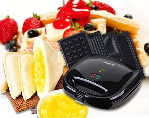 ZZ Breakfast Sandwich Maker with Sets of Detachable Non-stick Plate S6141A-B