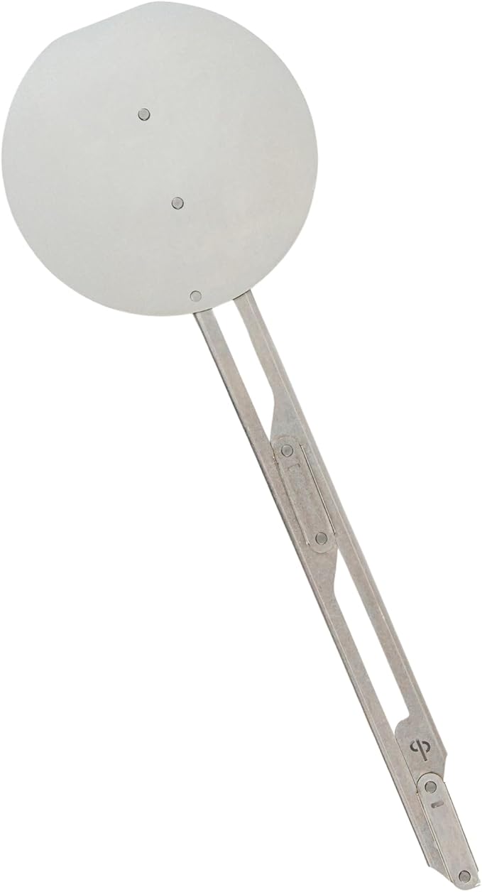 Rotating Pizza Peel I Professional Cook Bakery Home Chef I Stainless Steel Spatula for the Perfect Crust I Lightweight, Long Handle, Easy to Clean 10” Spinning Disk for 14” Cake Pie