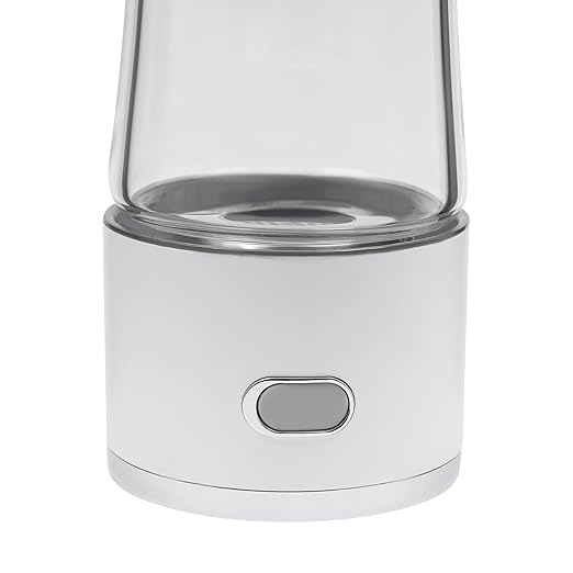 Hydrogen Water Generator Bottle, Portable Rechargeable Ionizer Machine,Improve Water in 3 Minutes, for Home, Office, Travel, Daily Drinking (White)