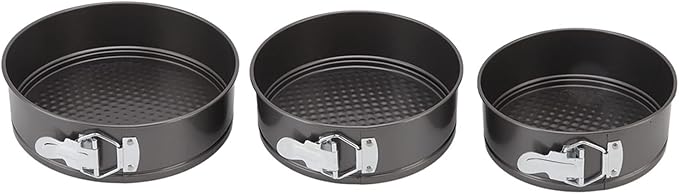 Cake Pan Set, Round Cheesecake Pan, Nonstick Cake Pan with Removable Bottom for Cheesecakes, Yogurt Cakes, Mousse, Coffee Cakes (22/24/26)