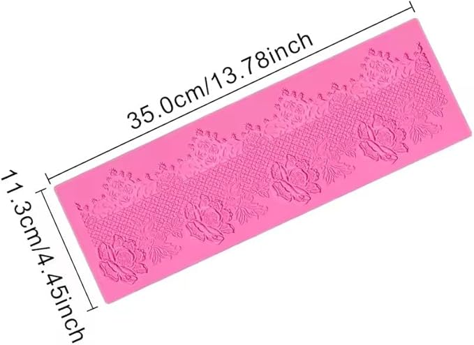 sugar edible wedding floral flower lace cake silicone Embossing Mat Texture fondant impression lace mat decorating mold gum paste cupcake topper icing candy imprint baking moulds craft