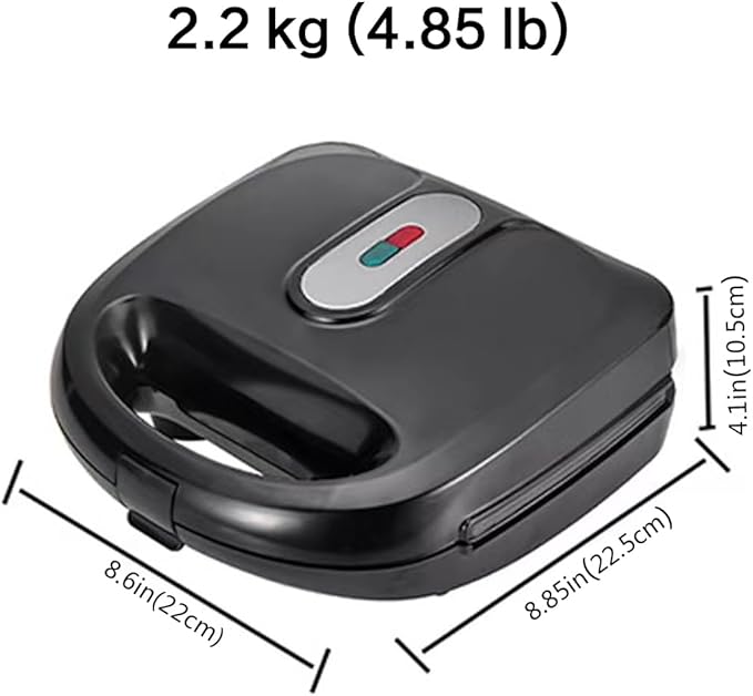 Donut Maker, 4 in 1 Electric Waffle Sandwich Machine，Panini Press Grill Iron Set with 4 interchangeable Removable Non Stick Plates，750W Detachable Dessert Toaster, Perfect for Breakfast