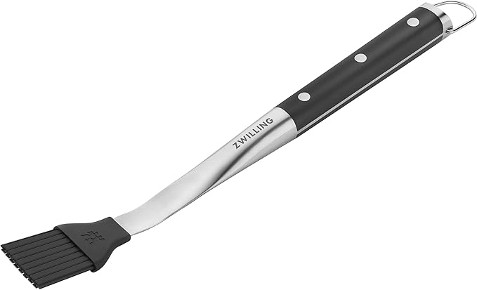 ZWILLING BBQ+ 16-inch Silicone Basting Brush with Stainless Steel Handle