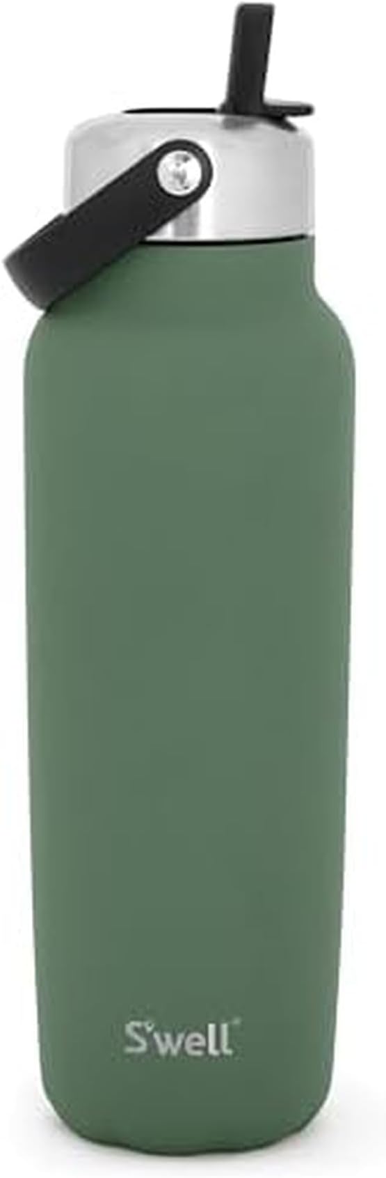 S'well Recycled Stainless Steel Explorer with Flip Straw Lid and Handle, 40oz, Green Jasper, Triple Layered Vacuum Insulated Containers Keeps Drinks Cold for 54 Hours and Hot for 12
