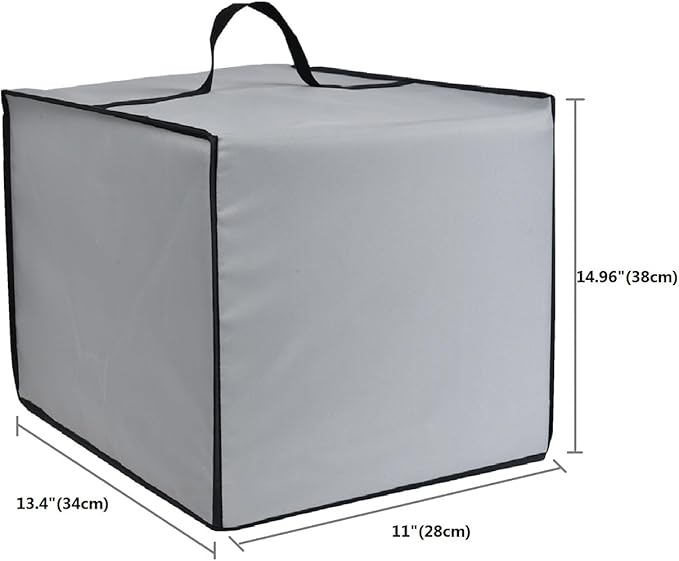 AF-WAN Silver Grey Coffee Maker Cover, Waterproof, UV Resistant, Compatible with Ninja CFN601, CM401, Cuisinart SS-16