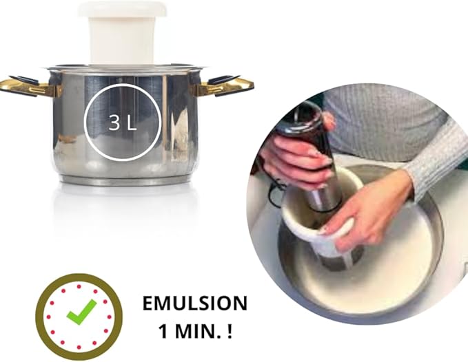 Vegan Milker Soul. Kitchen Tool to make plant milks from any nut, grain or seed. Wooden mortar. Milk Maker with Free Recipe E-Book (Soul)