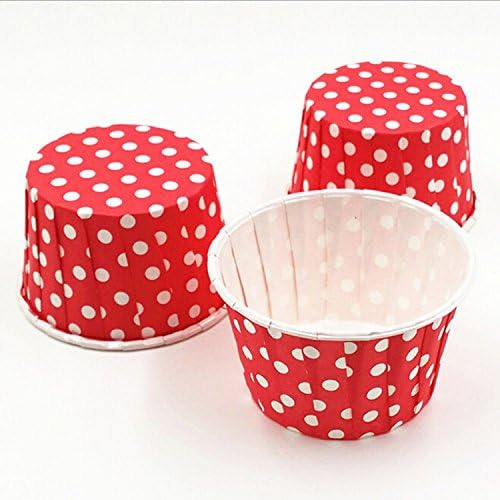 500-Pack Random Colorful Baking Cup, Dots/Stripes, Standard