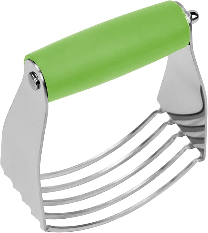 Dough Blender Heavy Duty Pastry Cutter Stainless Steel Butter Cutter Professional Baking Tool For Mixing Flour Butter (1 Pcs Green)