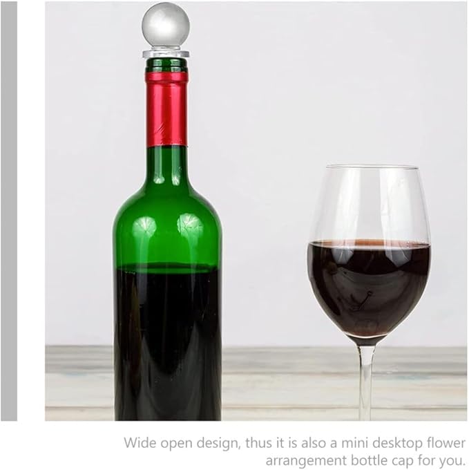UPKOCH 24pcs Glass Stoppers for Wine Perfume Convenient Sealing Caps Portable Versatile Design Great for Home Decor Freshness Maintenance for Bottles