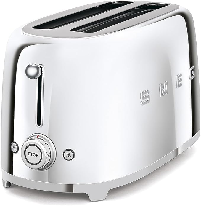 Smeg 50's Retro 4 - slice toaster (Stainless Steel)